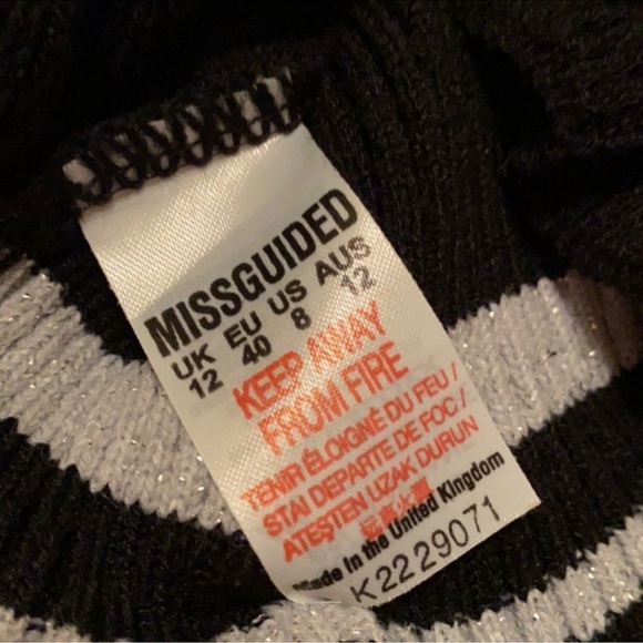 New! Missguided Frill Bardot Metallic Cropped Top - Picture 3 of 5